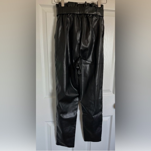 BB Dakota Steve Madden skin in the game Black Faux Leather Pants size 6 - Picture 14 of 14